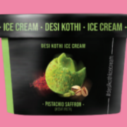 Pistachio Saffron Ice Cream